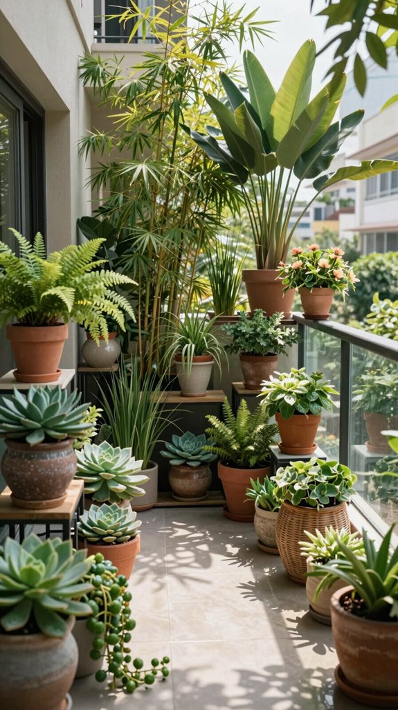 layered plant arrangement strategy