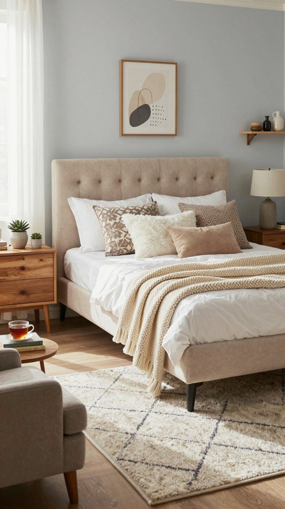 18 Bedroom Design Ideas for Every Style 8 layered textures create comfort