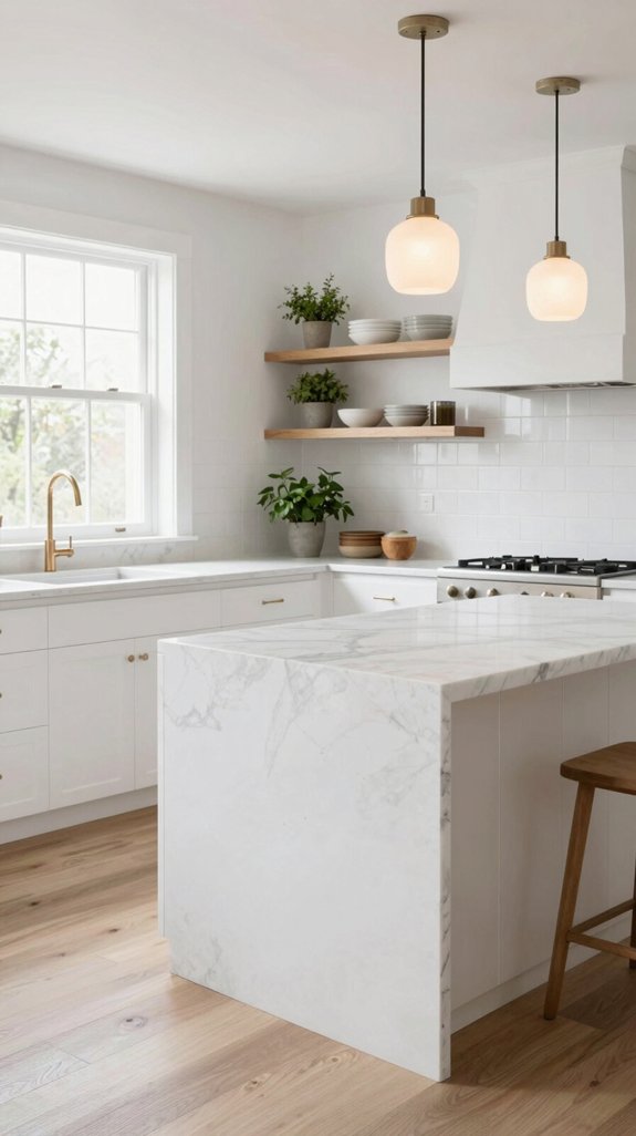 layered textures enhance kitchens