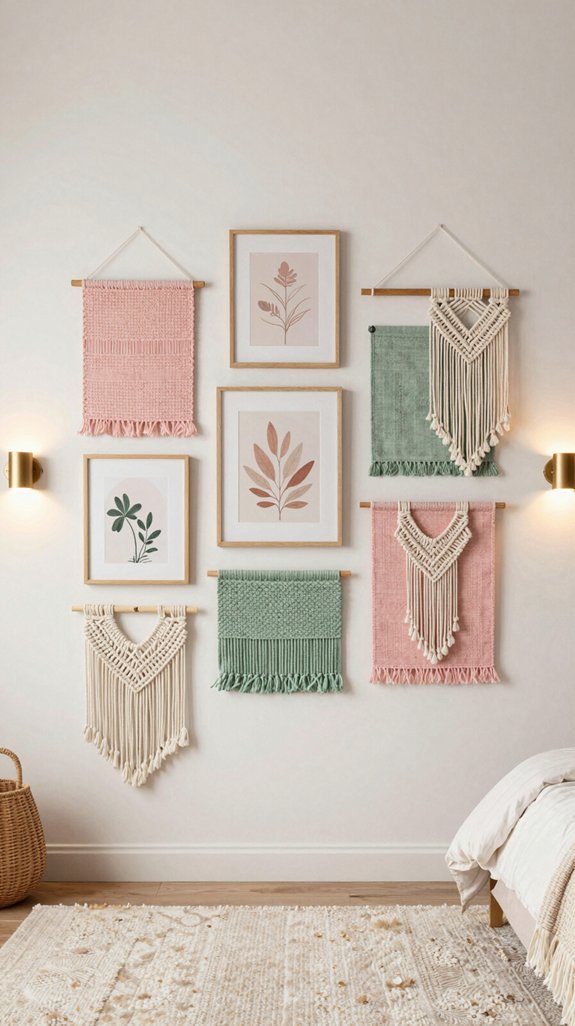layered wall hangings design