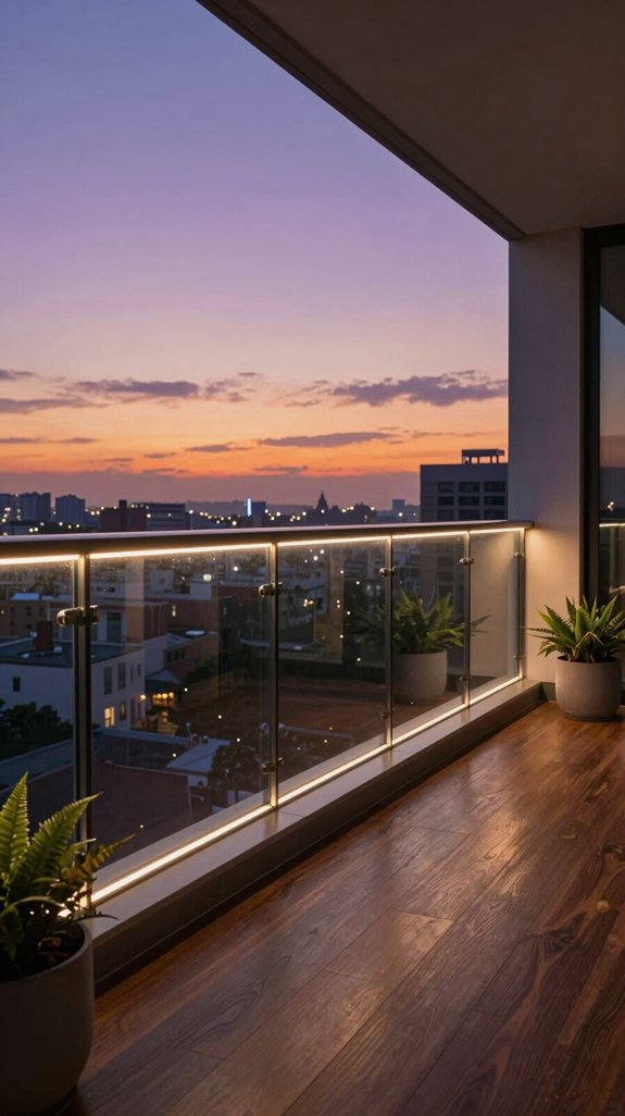 led glass railings elevate spaces