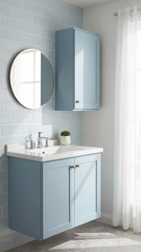25 Blue Bathroom Ideas for a Calm Coastal Vibe 11 light blue bathroom elegance