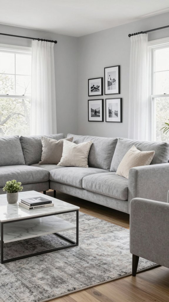 15 Gray Living Room Design Ideas for a Timeless Interior 4 light gray enhances spaciousness beautifully