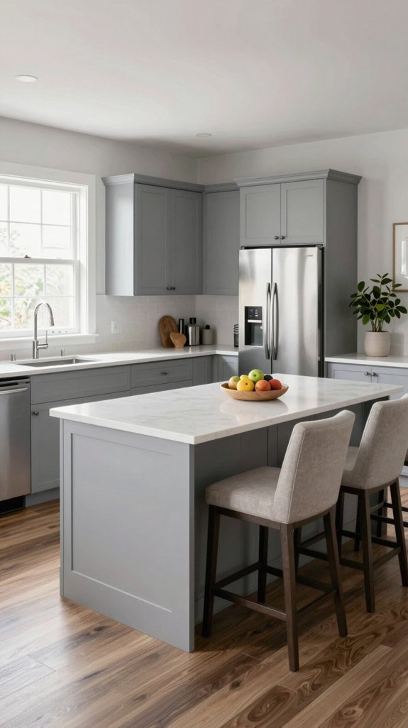 light grey cabinetry benefits