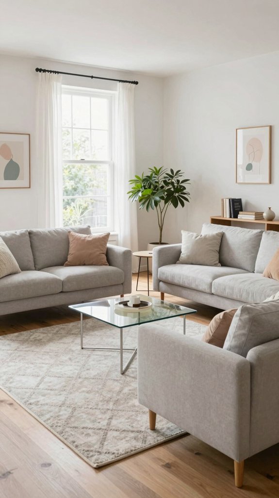 23 Small Living Room Interior Design Ideas 3 light open modular seating