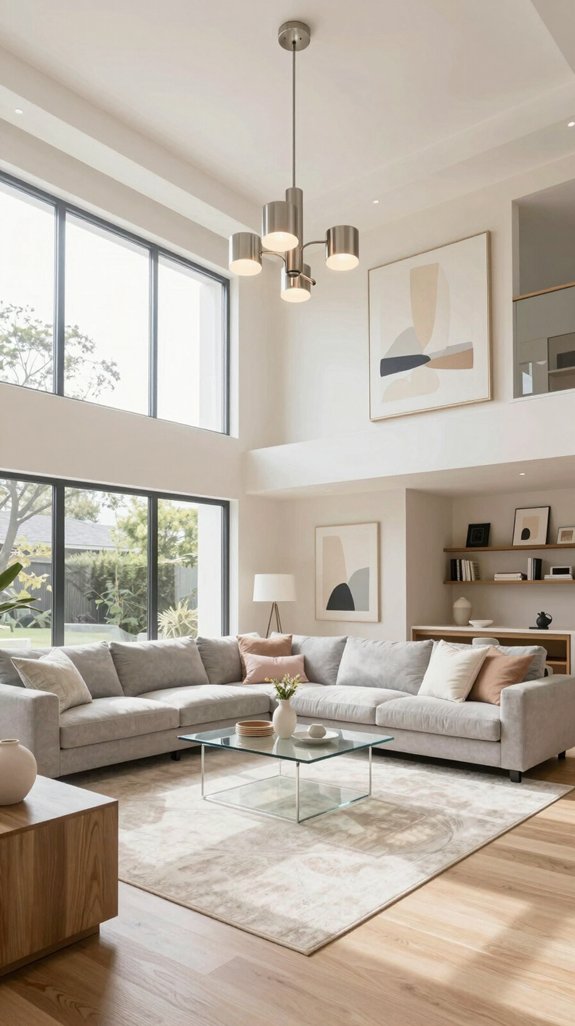 lighter colors enhance ceilings