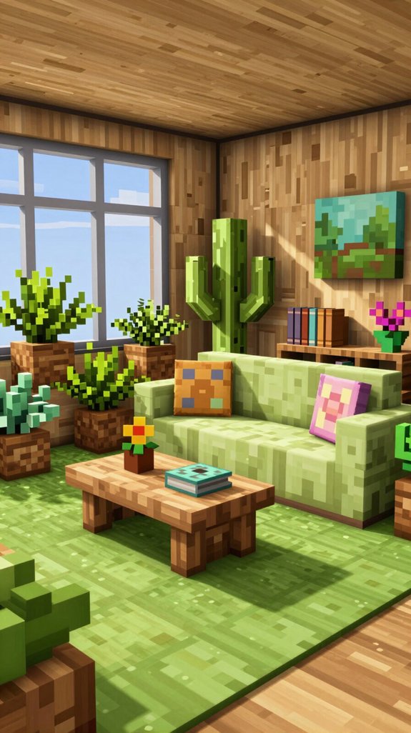 lively plants enhance decor