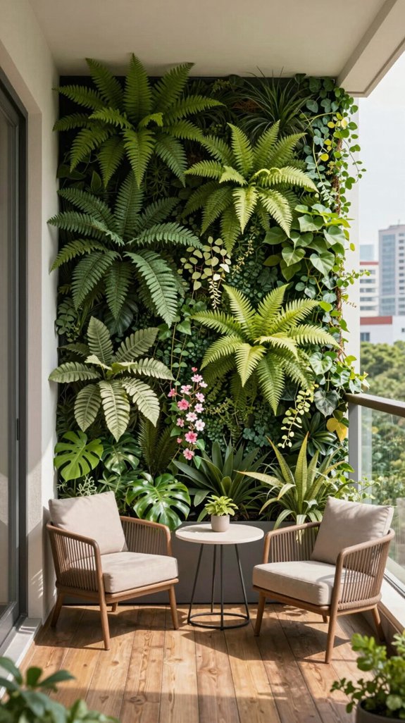 living green privacy wall