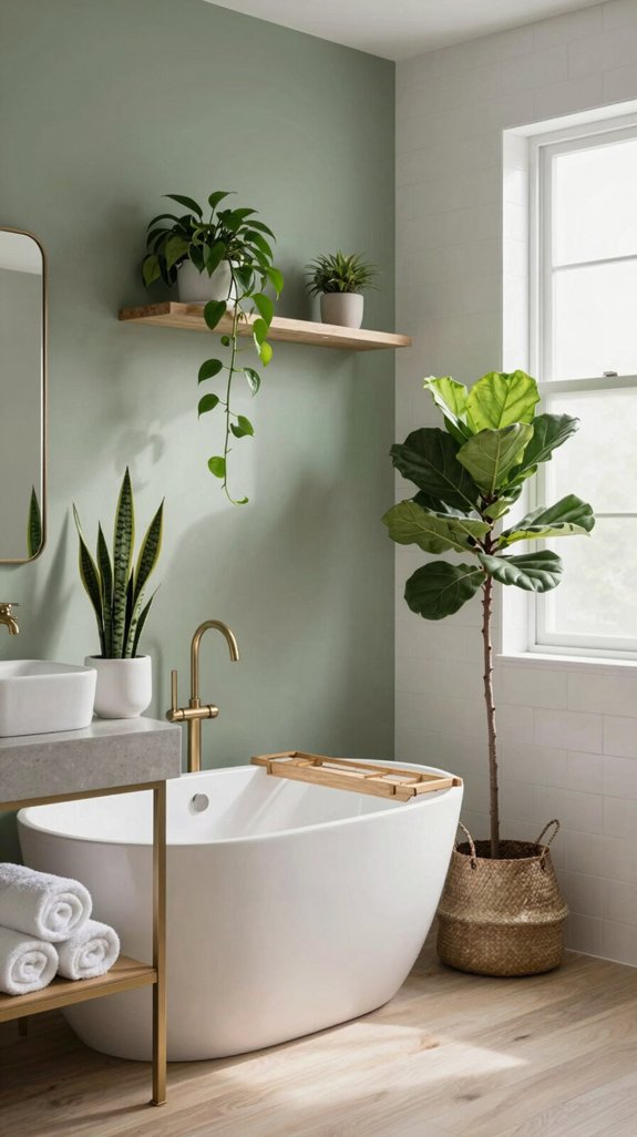 24 Sage Green Bathroom Ideas for a Calm and Modern Look 24 living plants enhance wellbeing