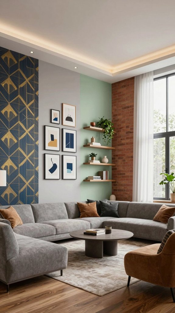 living room wall inspiration