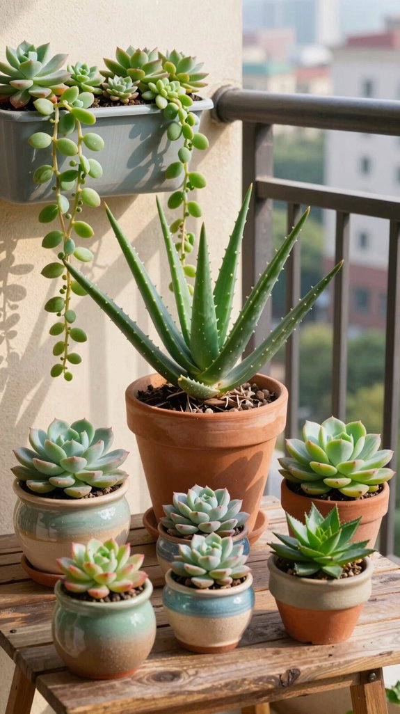 low maintenance balcony greenery