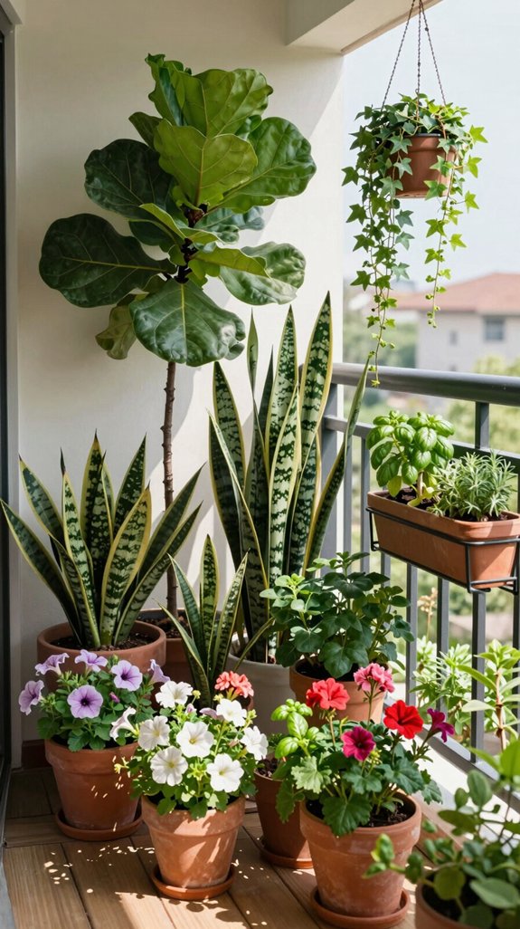 lush balcony foliage oasis