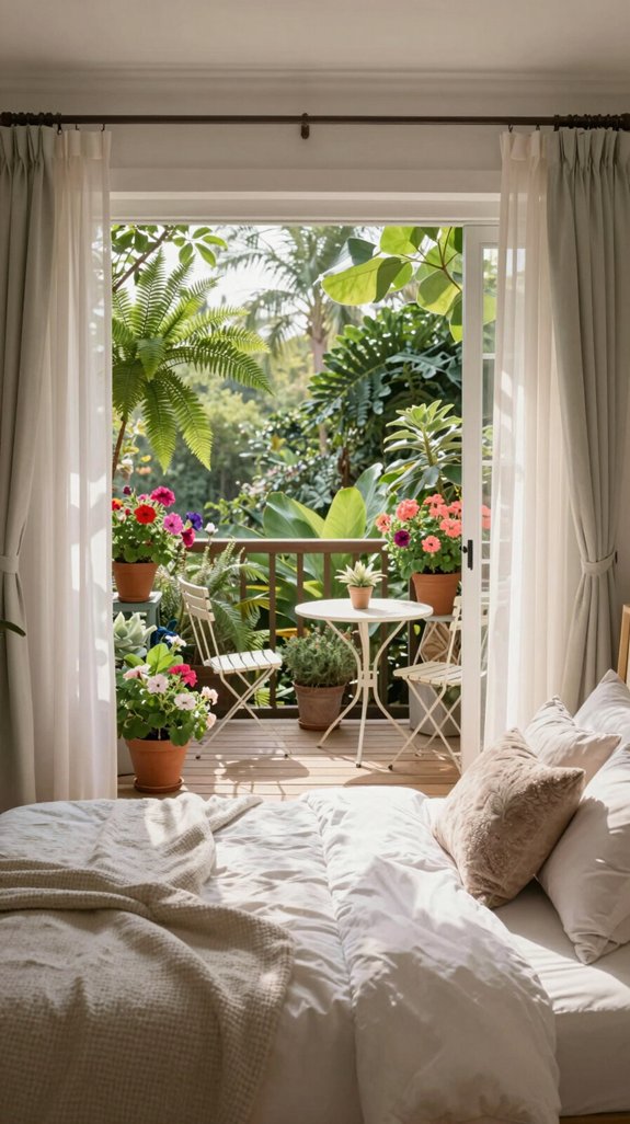 lush balcony garden escape