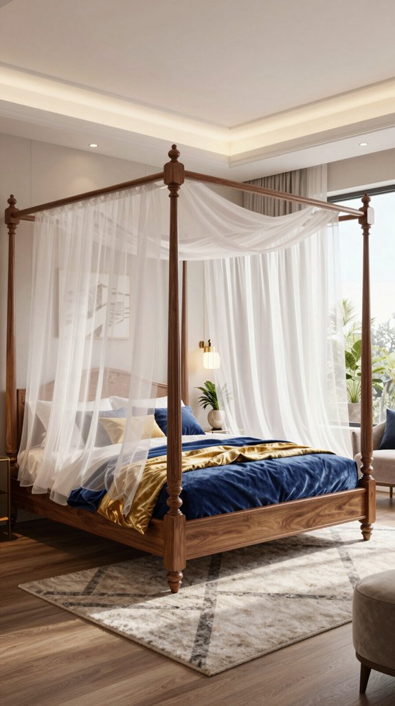 luxurious canopy bed techniques
