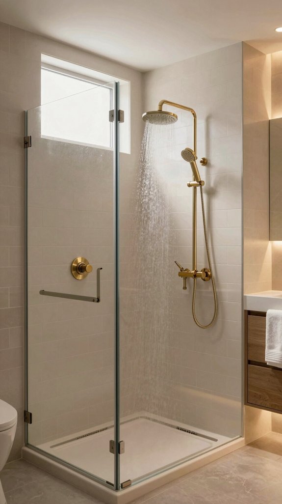 luxurious dual shower experience