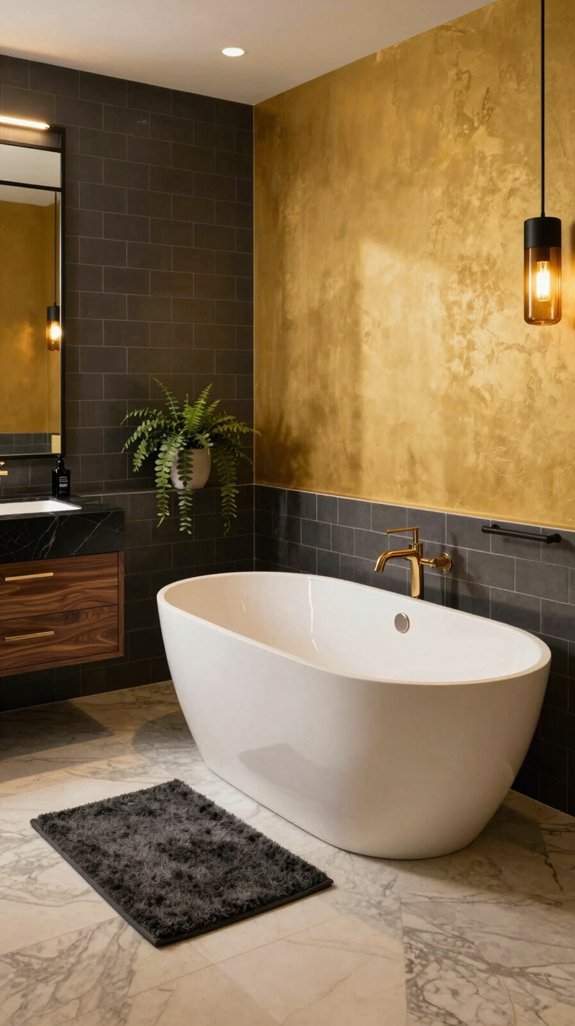 luxurious golden yellow accents