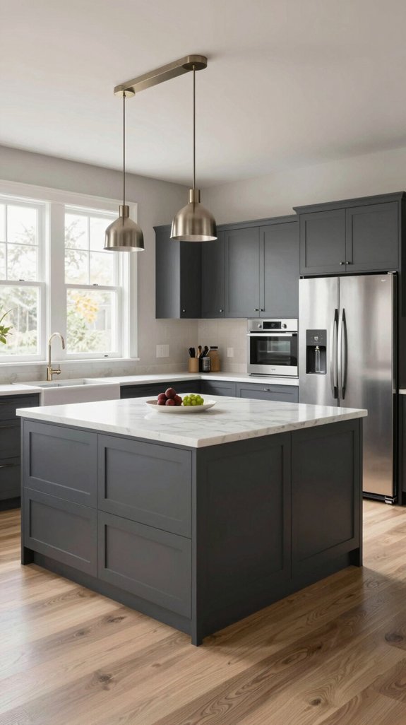 luxurious gray cabinetry combinations