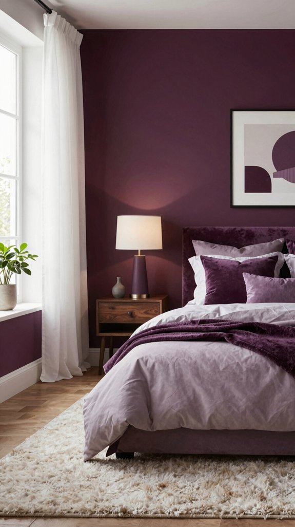 luxurious plum color scheme