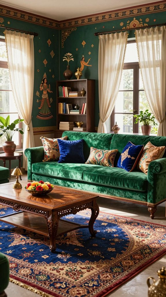 luxurious textile design elements