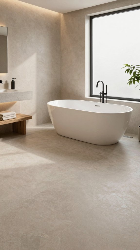 20 Neutral Bathroom Ideas That Feel Warm and Inviting 8 luxurious underfloor heated sanctuary