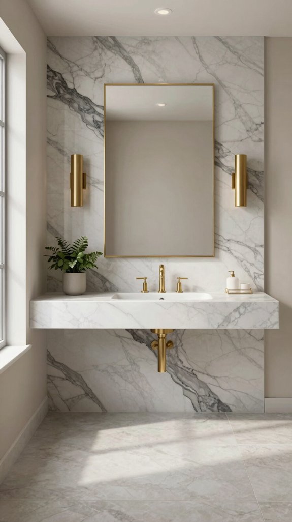 luxurious veined marble elegance