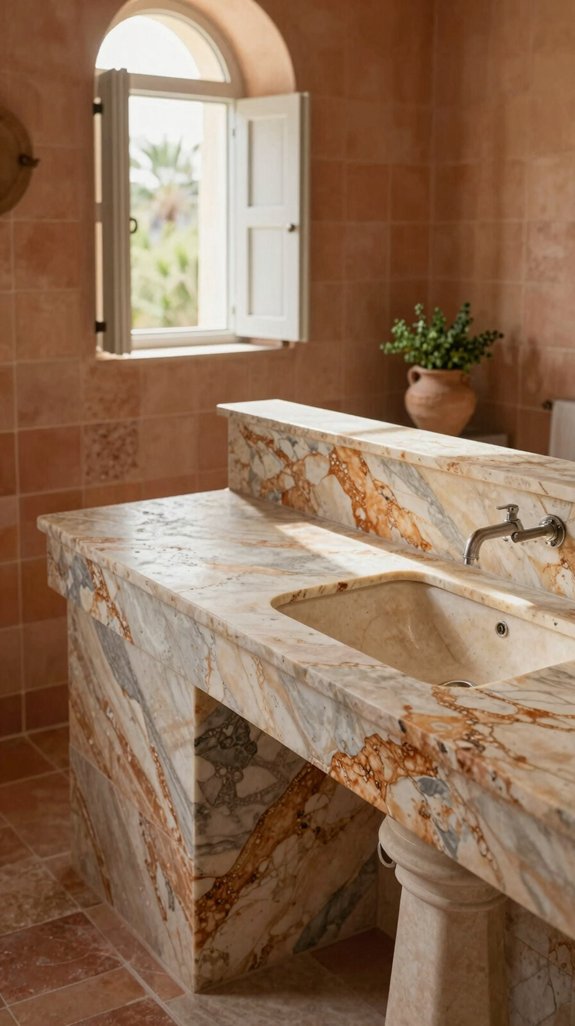 luxury marble bathroom surfaces