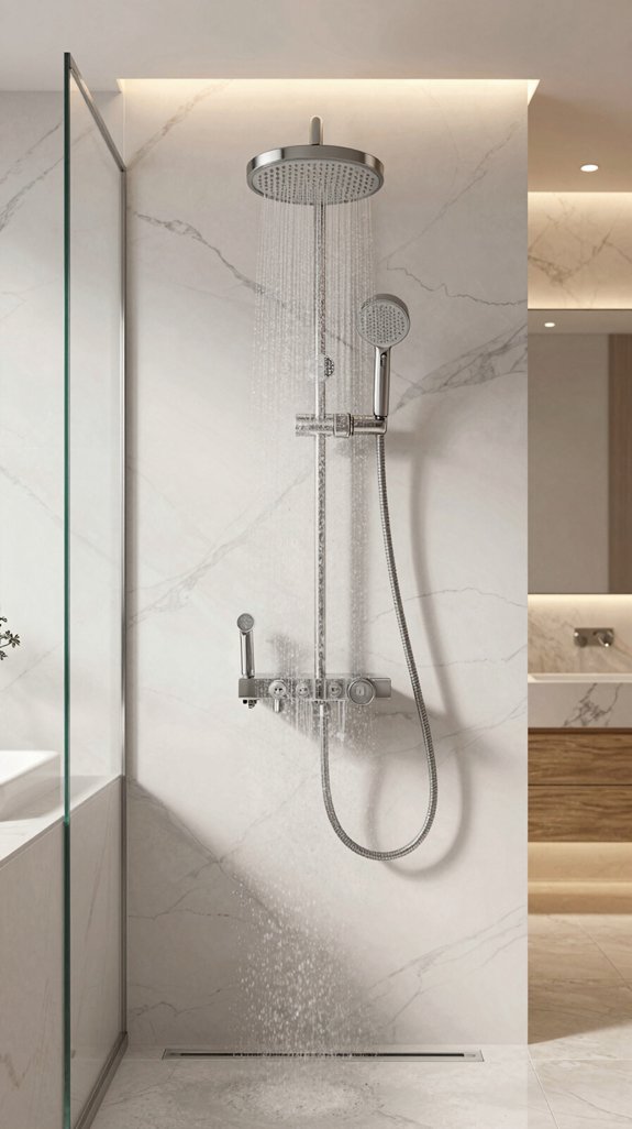 luxury multi outlet shower systems