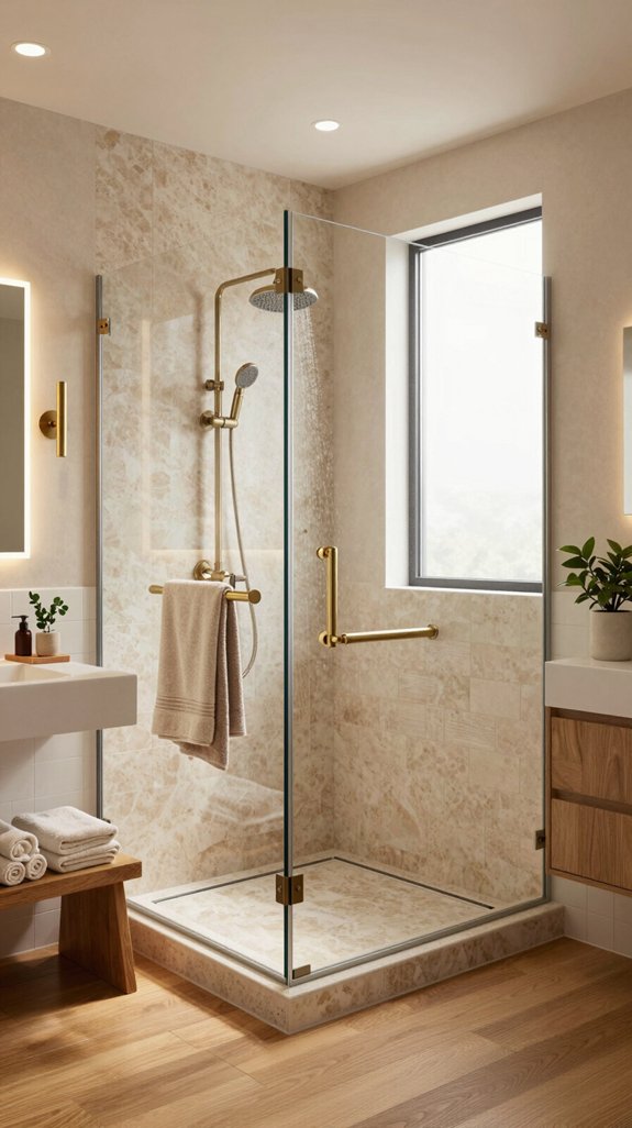 luxury walk in shower renovation