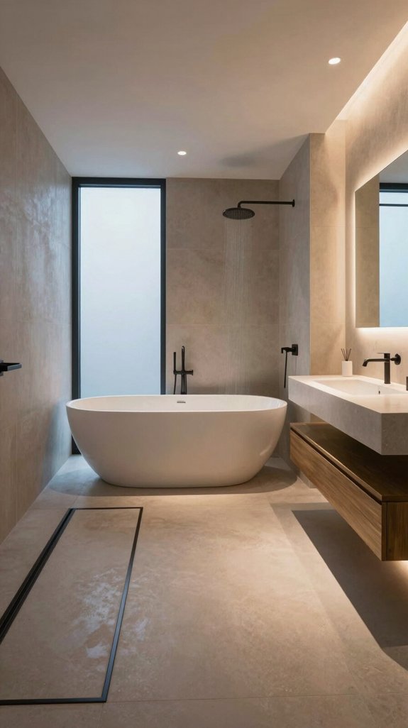 luxury wellness bathroom features