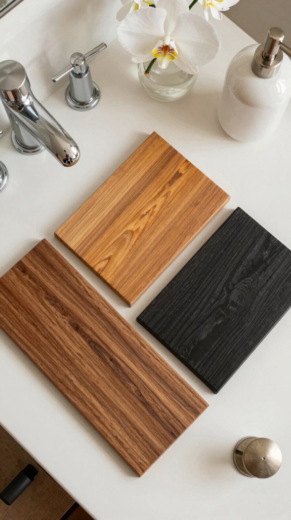 luxury wood vanity selection