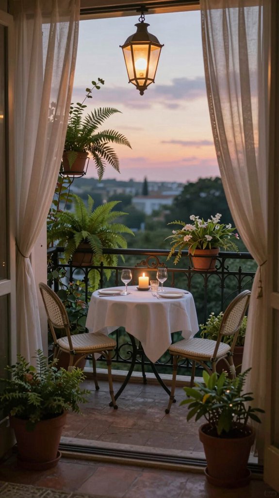 magical balcony lighting design