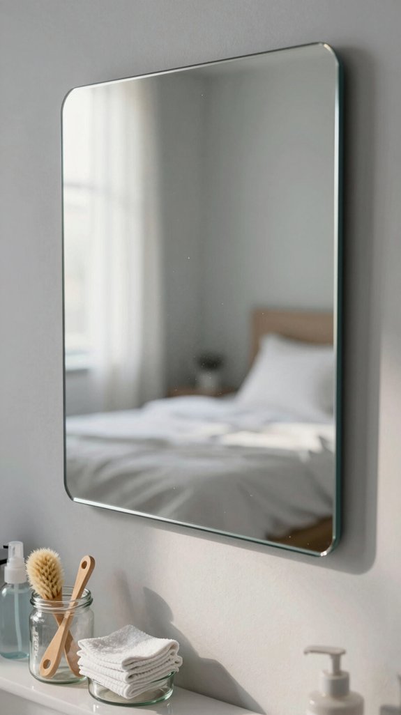 Mirror Cleaning Tips for a Spotless Bedroom 16 maintain pristine mirror clarity