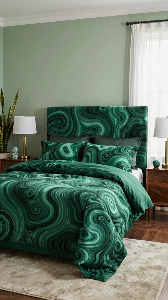malachite and jade upholstery