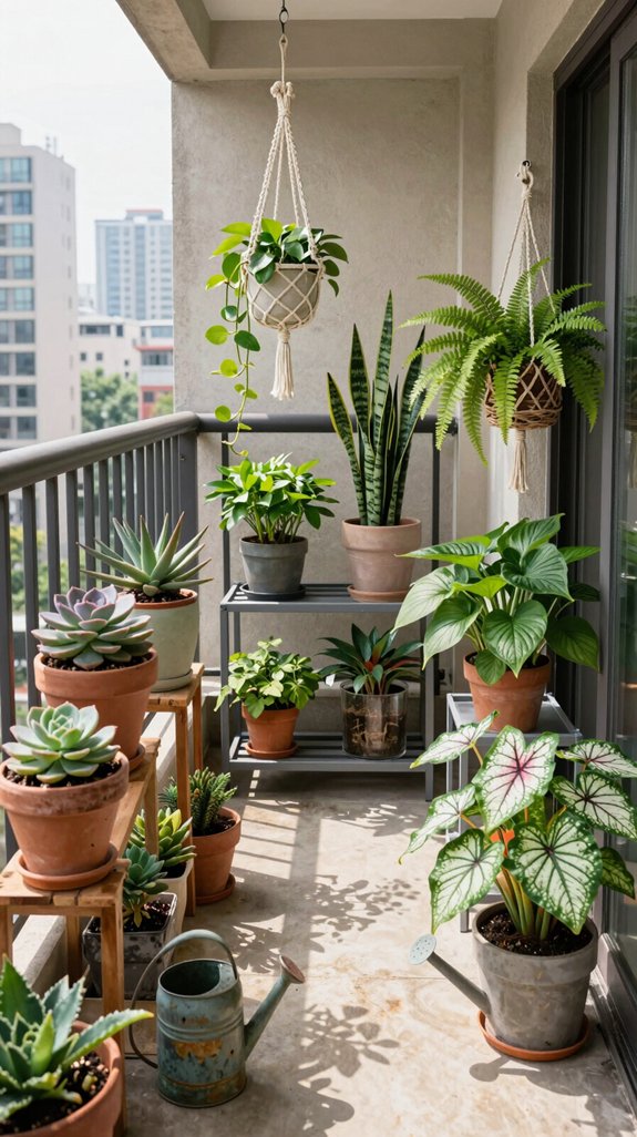 13 Apartment Balcony Garden Ideas for Urban Green Living 4 match plants to light