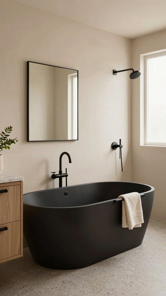 matte black bathroom fixtures
