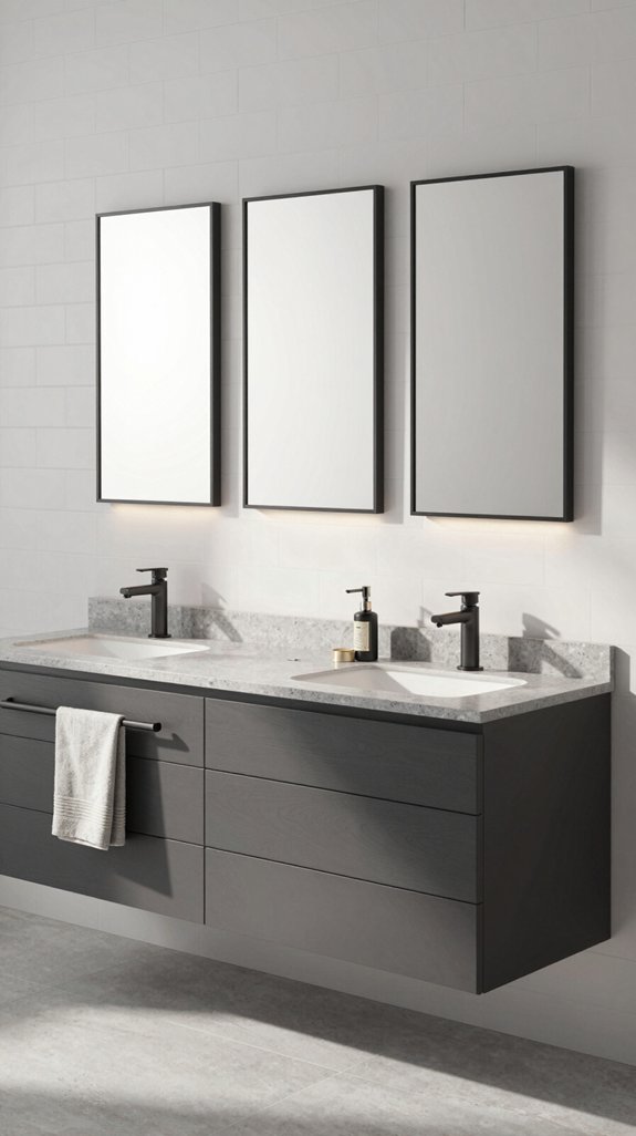 matte vanities offer elegance