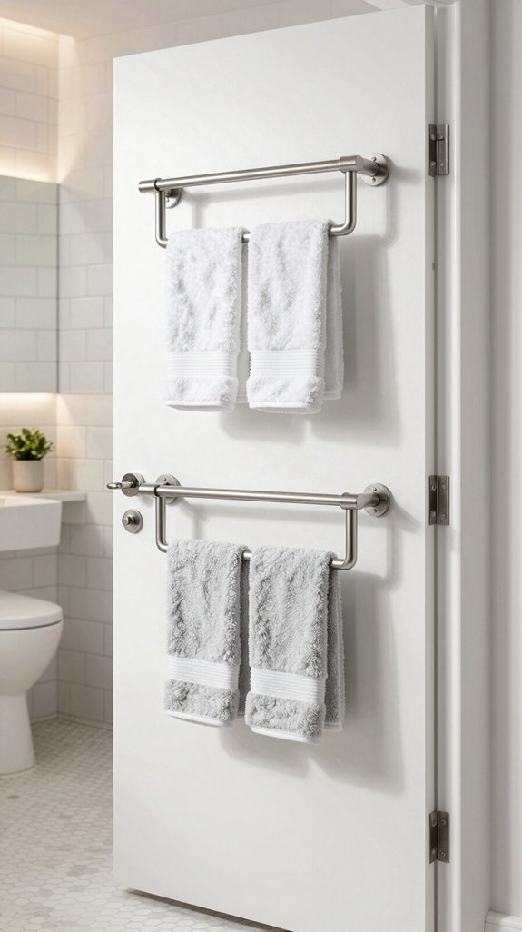 17 Bathroom Towel Hanging Ideas for Small and Large Spaces 9 maximize bathroom storage space