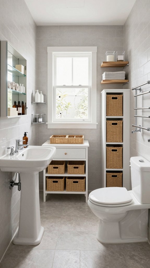 26 Tiny Bathroom Storage Ideas That Save Every Inch 3 maximize bathroom storage zones
