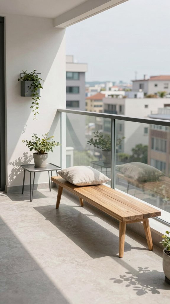 16 Balcony Design Ideas for a Stunning Outdoor Upgrade 2 maximize comfort with multifunctional furniture