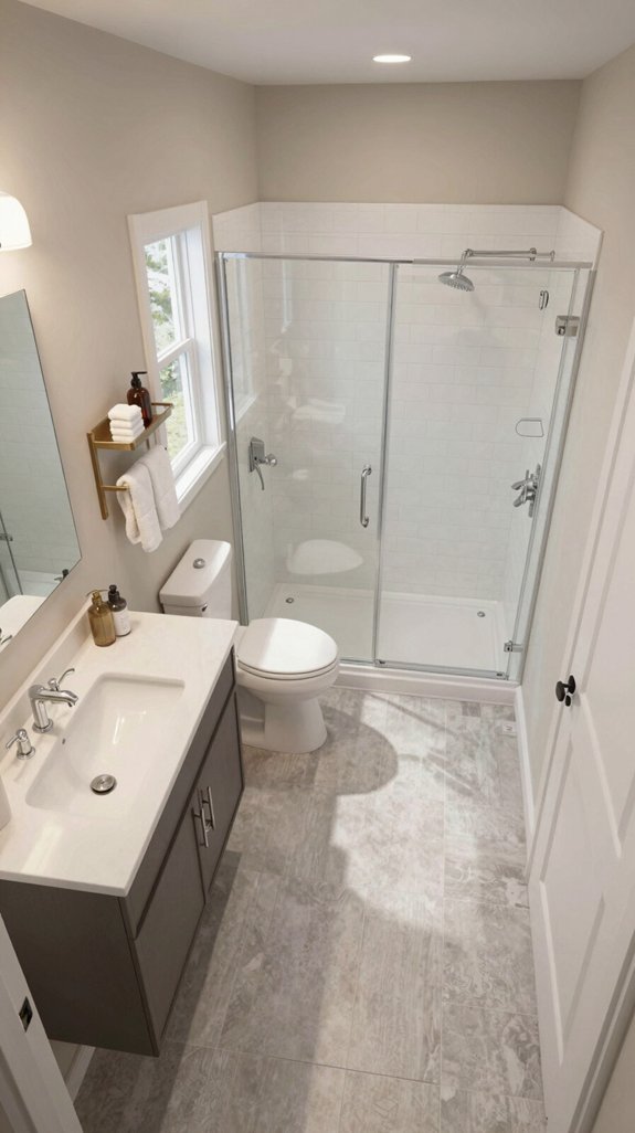 19 Bathroom Layout Ideas That Improve Flow and Function 4 maximize corner bathroom efficiency