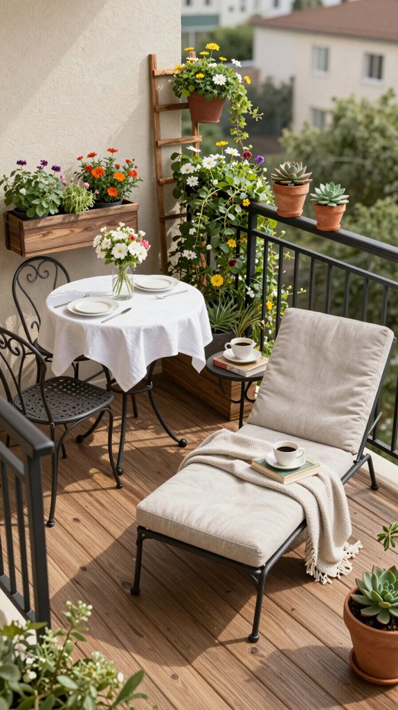 maximize small balcony zones