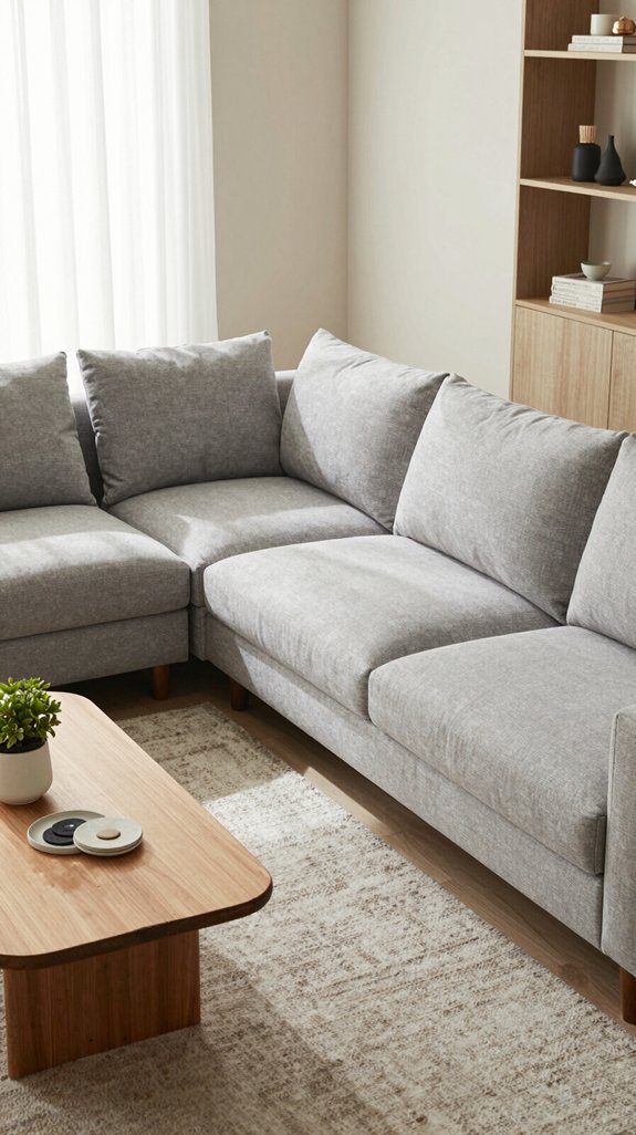 maximize space with modular sofas