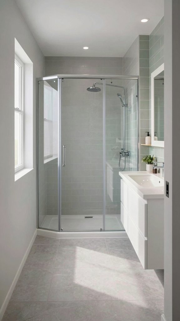 maximize space with showers
