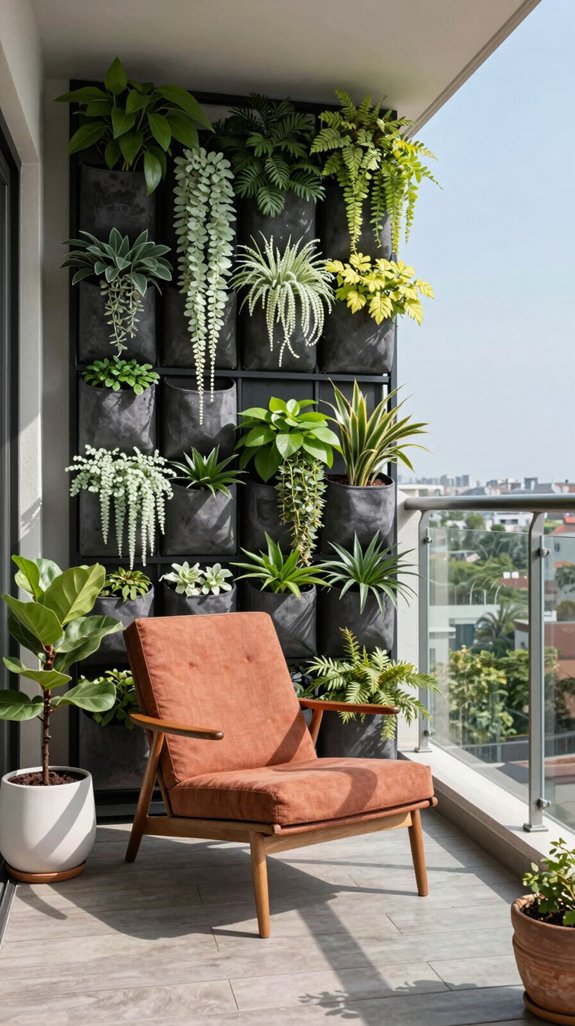 16 Balcony Design Ideas for a Stunning Outdoor Upgrade 4 maximize space with vertical gardening
