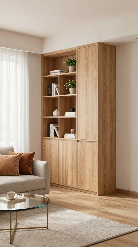 23 Small Living Room Interior Design Ideas 18 maximize storage with built ins