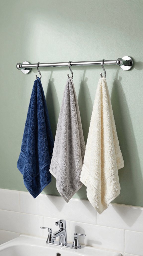 17 Bathroom Towel Hanging Ideas for Small and Large Spaces 17 maximize towel bar capacity