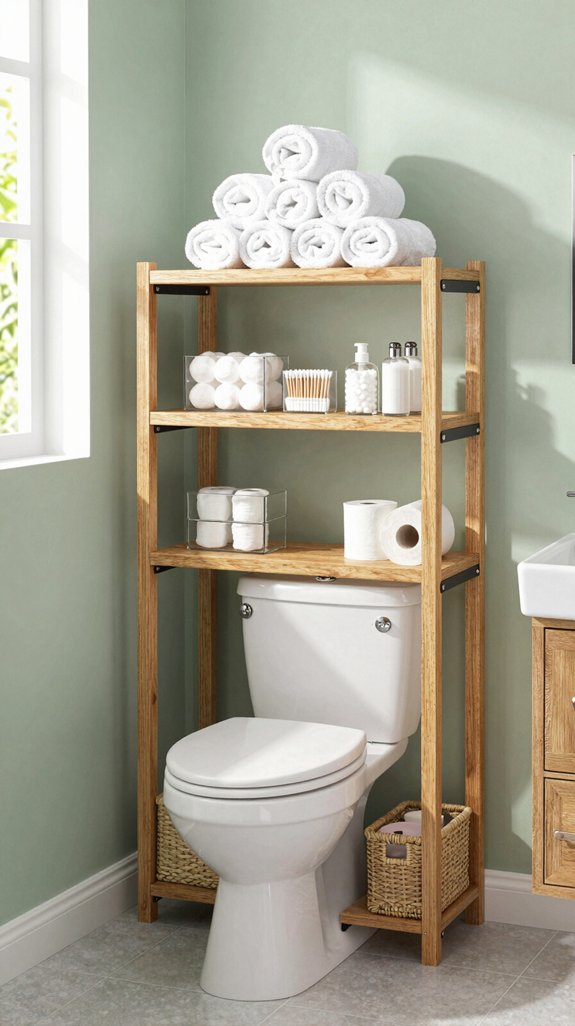 26 Tiny Bathroom Storage Ideas That Save Every Inch 10 maximize vertical bathroom storage