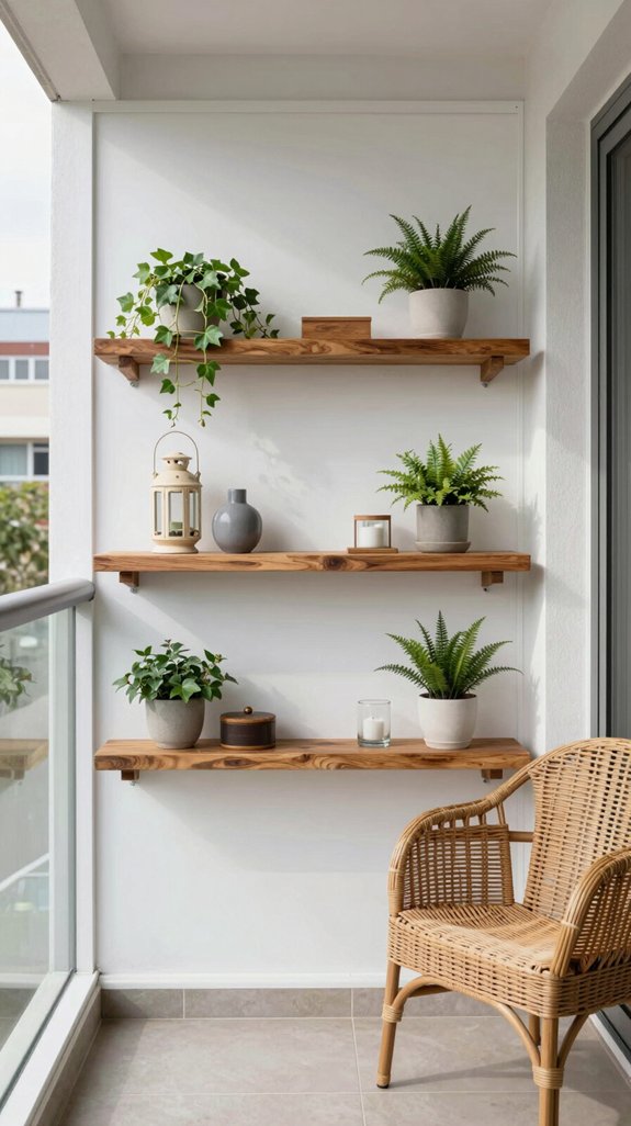 15 Small Balcony Ideas Apartment Owners Will Love 12 maximize vertical display space