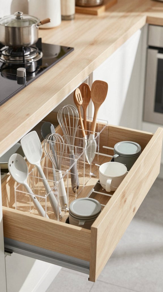 maximize vertical kitchen storage