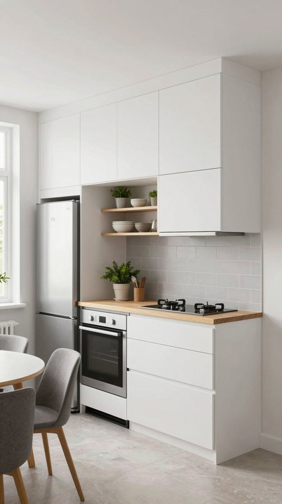 maximize vertical kitchen storage
